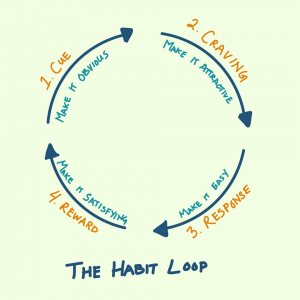 چرخه عادت در کتاب عادت های اتمی