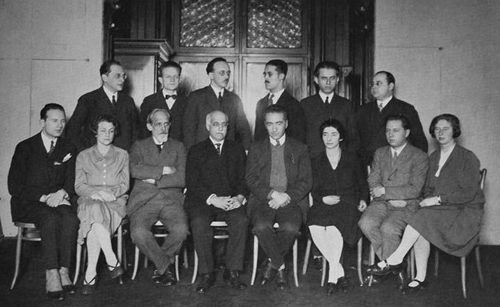تعدادی از اعضای گروه روانکاوی وین در سال 1922